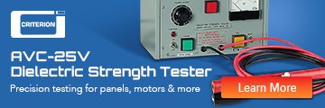 Criterion AVC 25V Dielectric Strength Testers