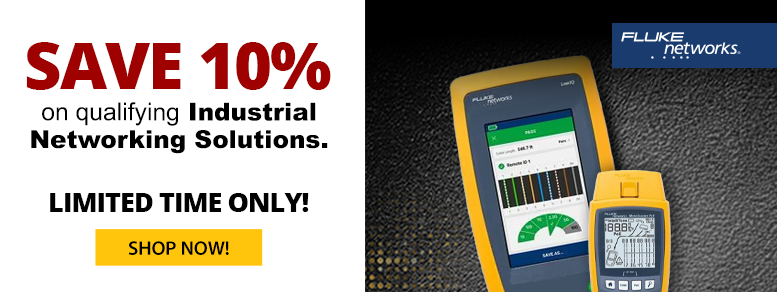 Image of the Fluke Networks Industrial Promo