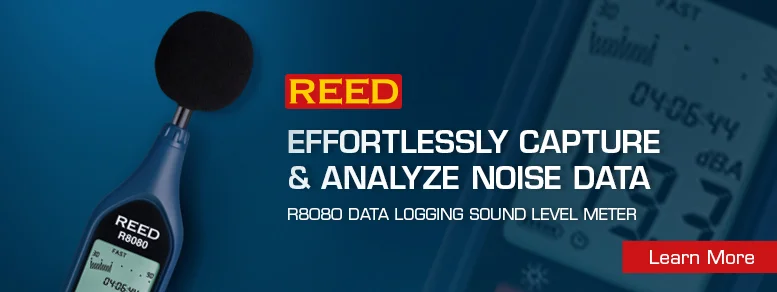 Reed r8080 data logging sound level meter