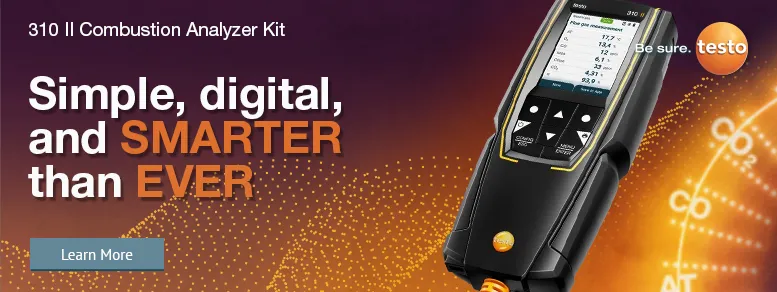Testo 310 II Combustion Analyzer Kit